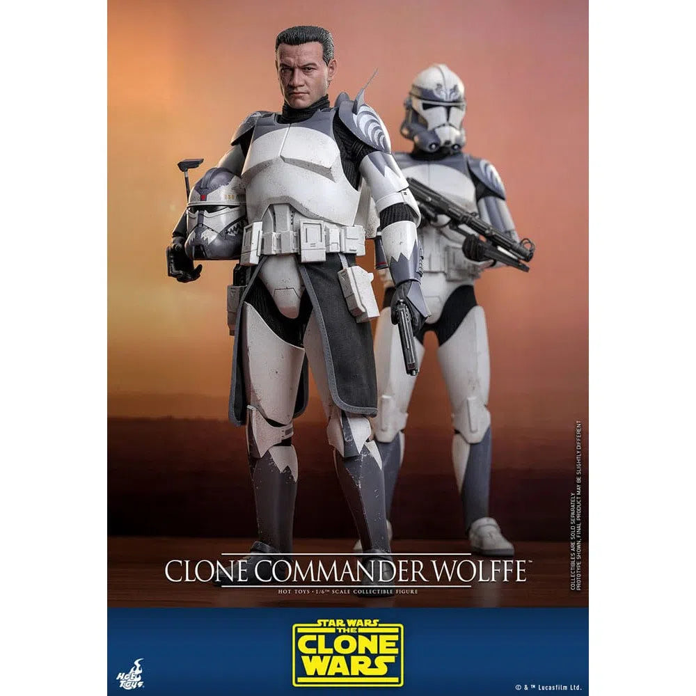 Star Wars: The Clone Wars: Clone Commander Wolffe: 1/6th Scale Action Figure - Hot Toys Action Figure