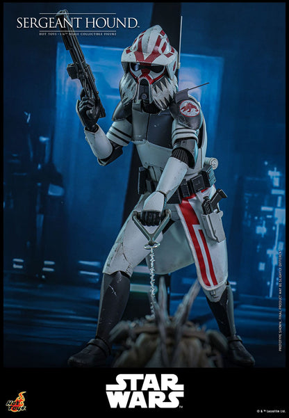Star Wars: The Clone Wars: Sergeant Hound: 1/6th Scale Action Figure - Hot Toys Action Figure