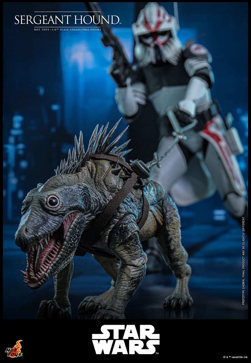 Star Wars: The Clone Wars: Sergeant Hound: 1/6th Scale Action Figure - Hot Toys Action Figure