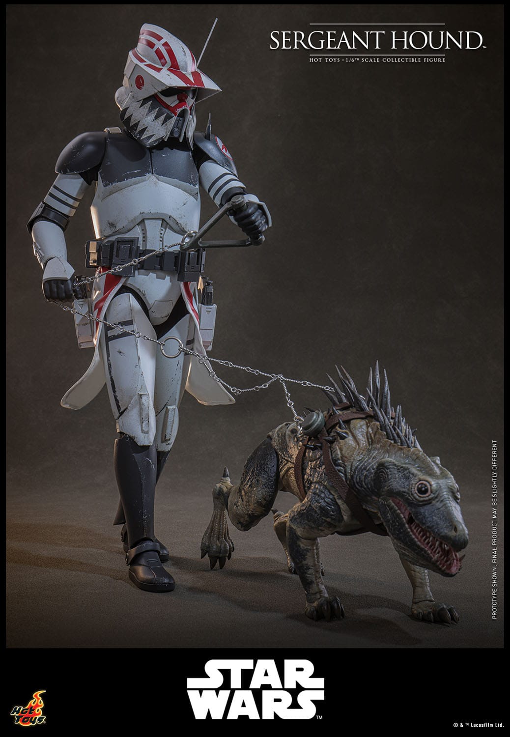 Star Wars: The Clone Wars: Sergeant Hound: 1/6th Scale Action Figure - Hot Toys Action Figure