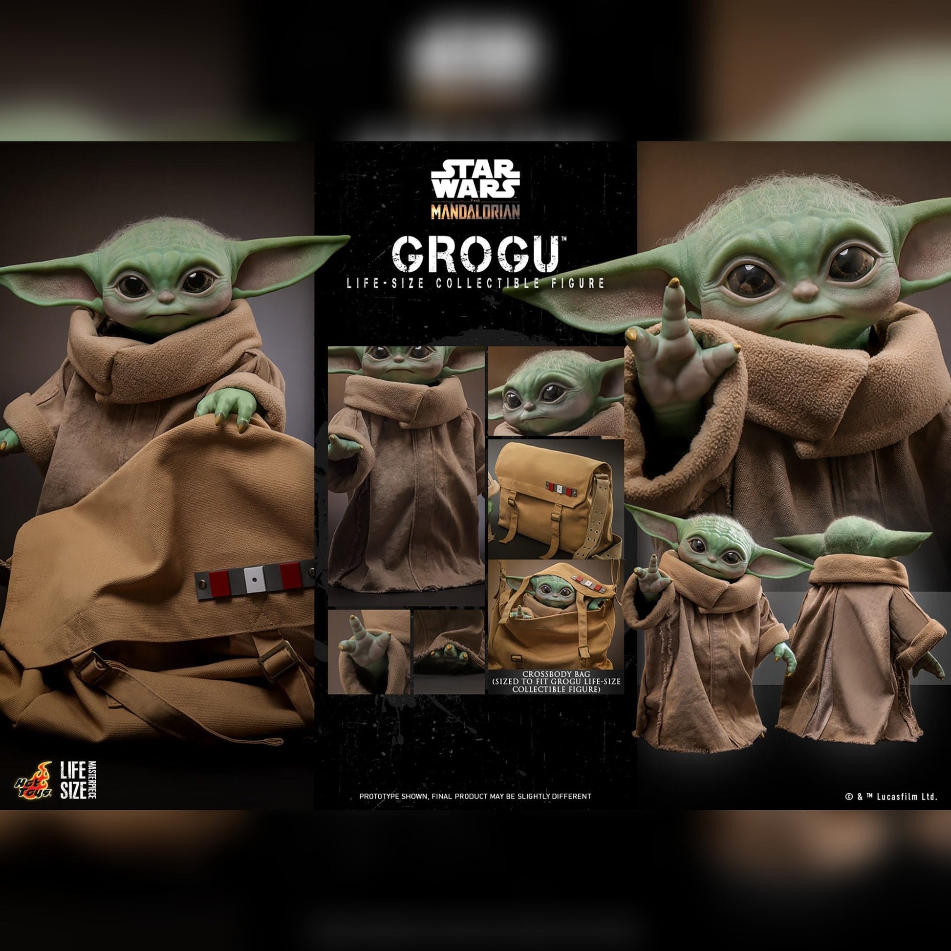 Star Wars: The Mandalorian: Grogu (Life Size): Action Figure - Hot Toys Action Figure
