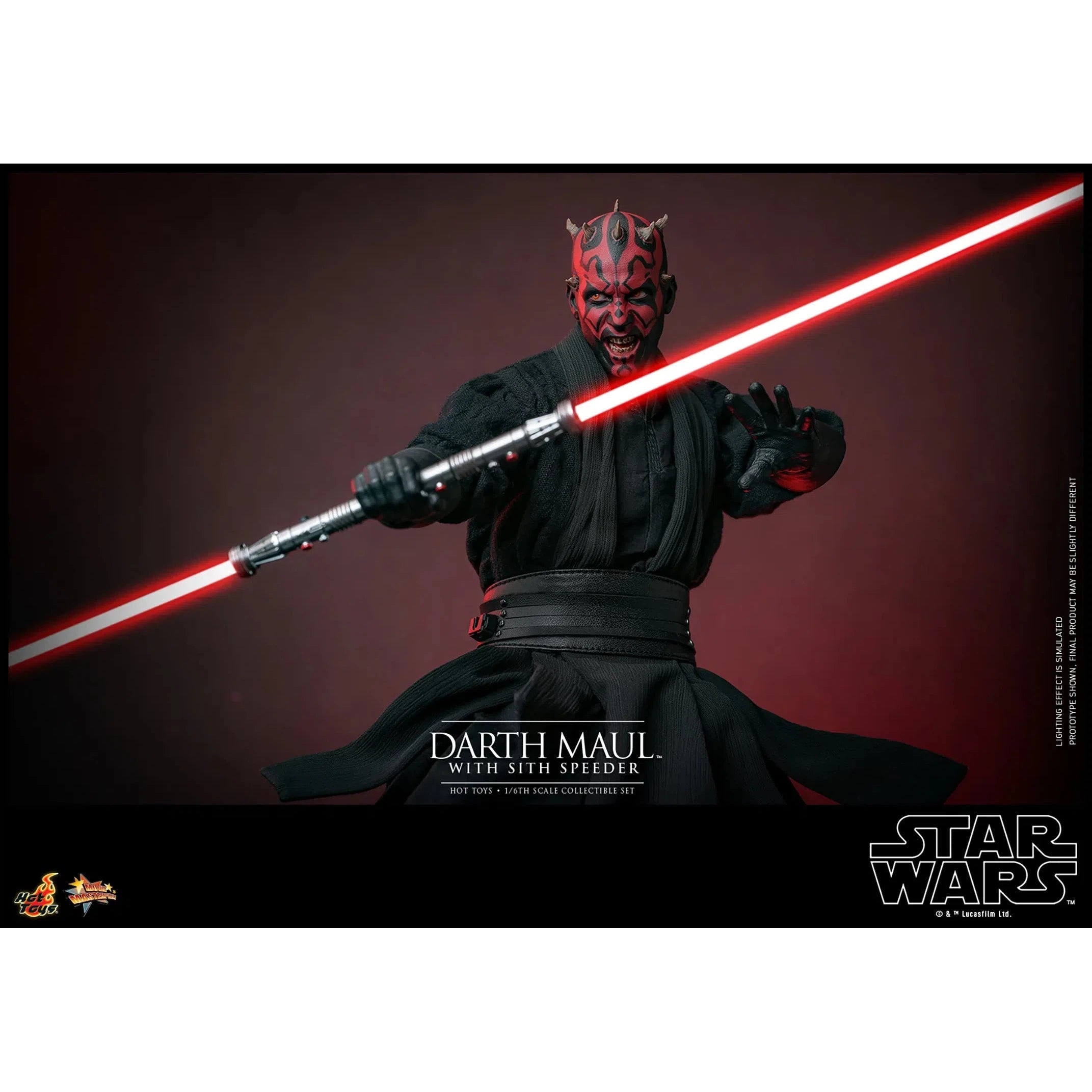 Star Wars: The Phantom Menace: Darth Maul With Sith Speeder: Sixth Scale Figure Hot Toys