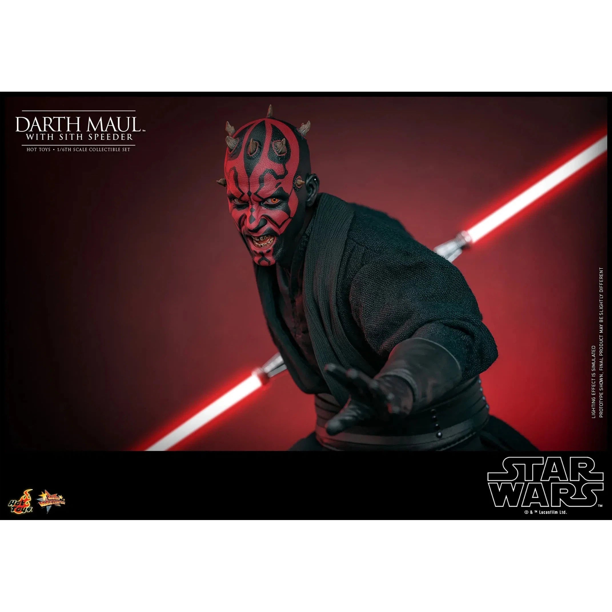 Star Wars: The Phantom Menace: Darth Maul With Sith Speeder: Sixth Scale Figure Hot Toys