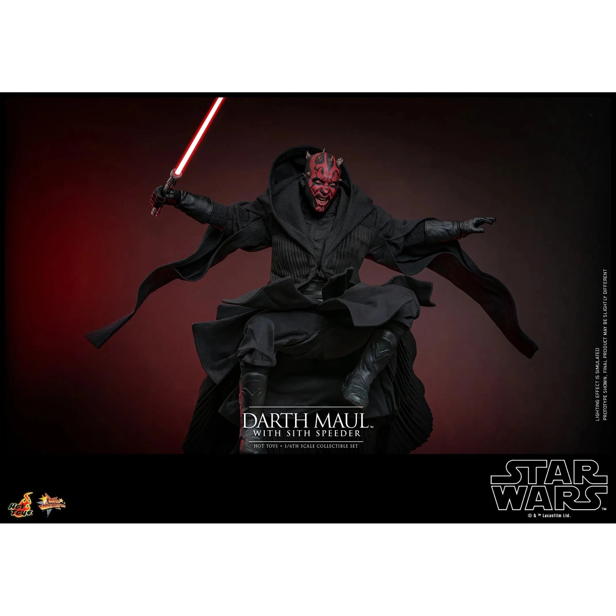 Star Wars: The Phantom Menace: Darth Maul With Sith Speeder: Sixth Scale Figure Hot Toys