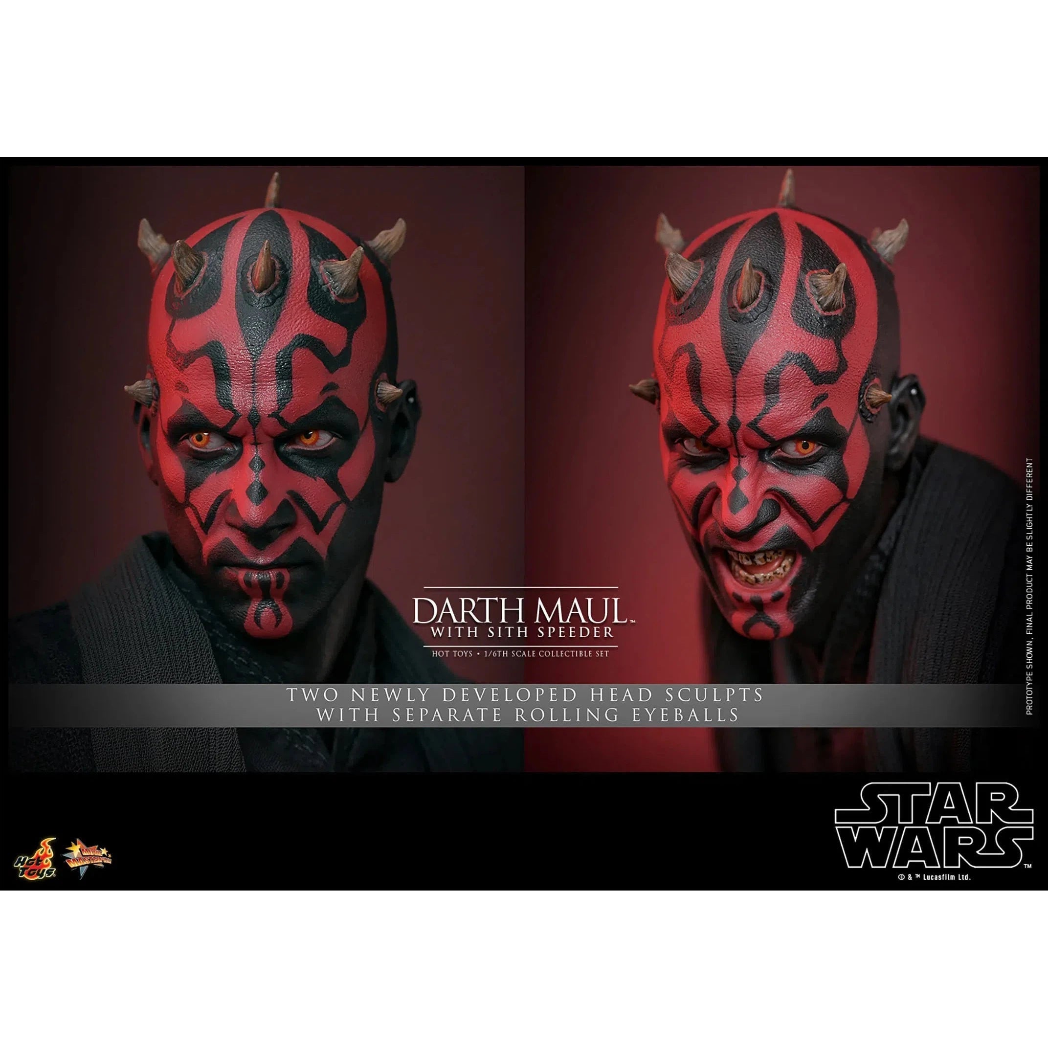 Star Wars: The Phantom Menace: Darth Maul With Sith Speeder: Sixth Scale Figure Hot Toys