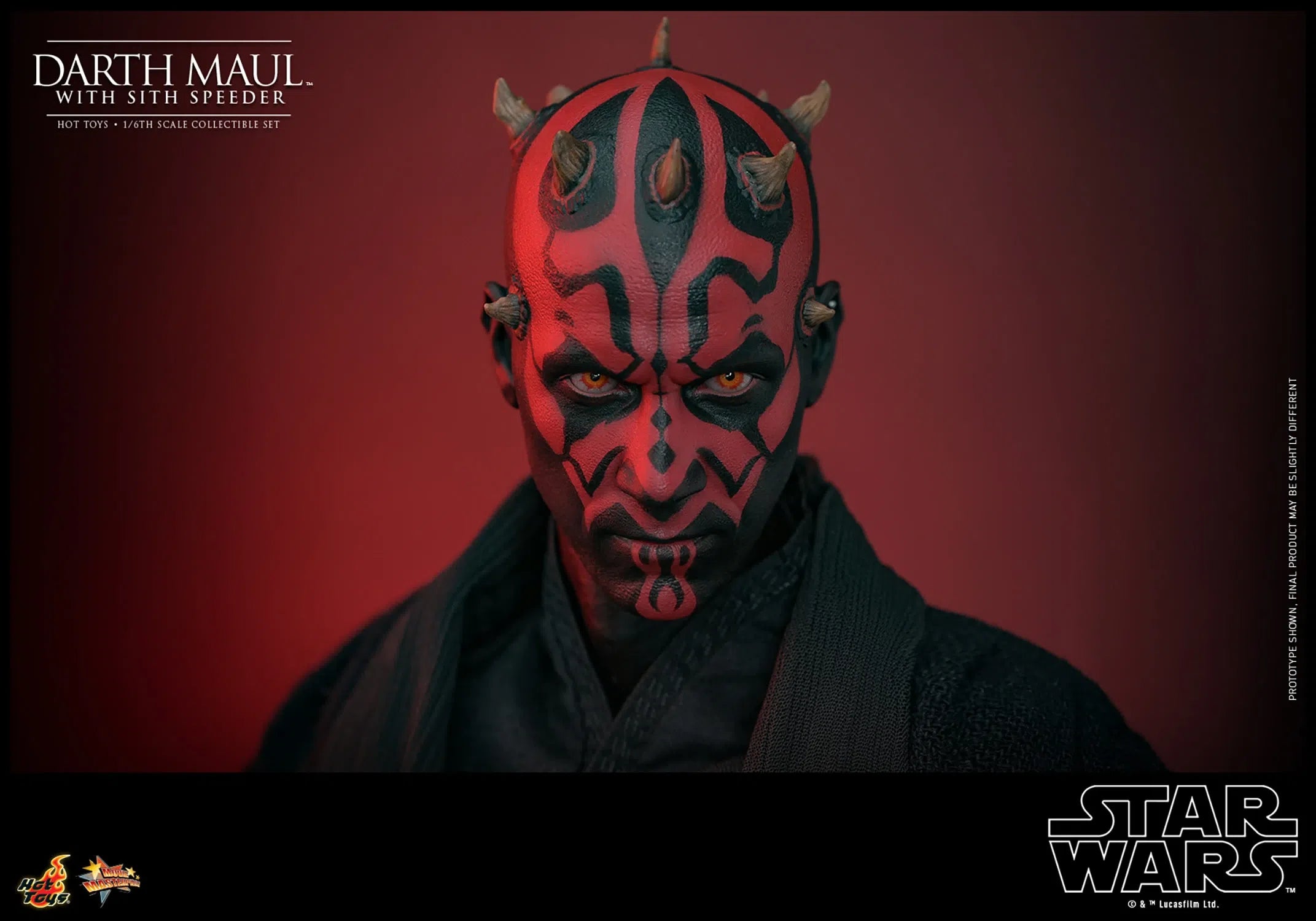 Star Wars: The Phantom Menace: Darth Maul With Sith Speeder: Sixth Scale Figure Hot Toys