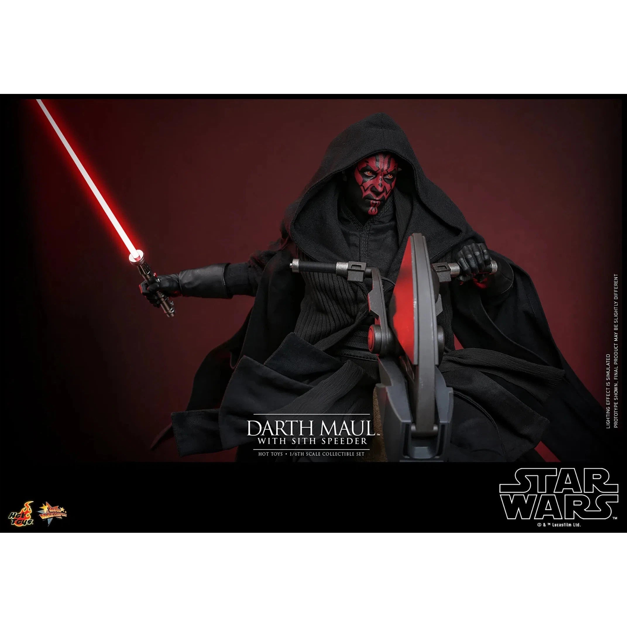 Star Wars: The Phantom Menace: Darth Maul With Sith Speeder: Sixth Scale Figure Hot Toys