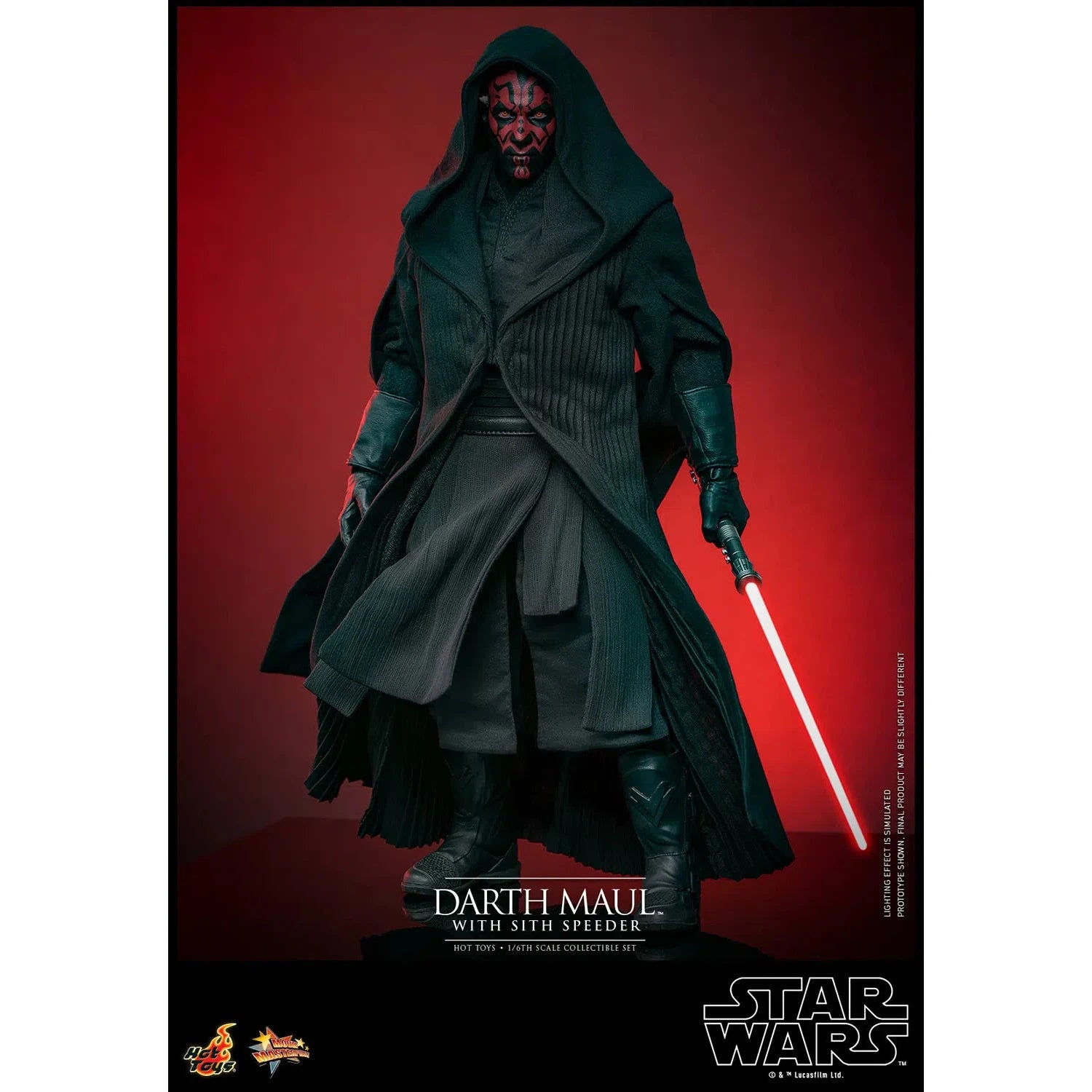 Star Wars: The Phantom Menace: Darth Maul With Sith Speeder: Sixth Scale Figure Hot Toys