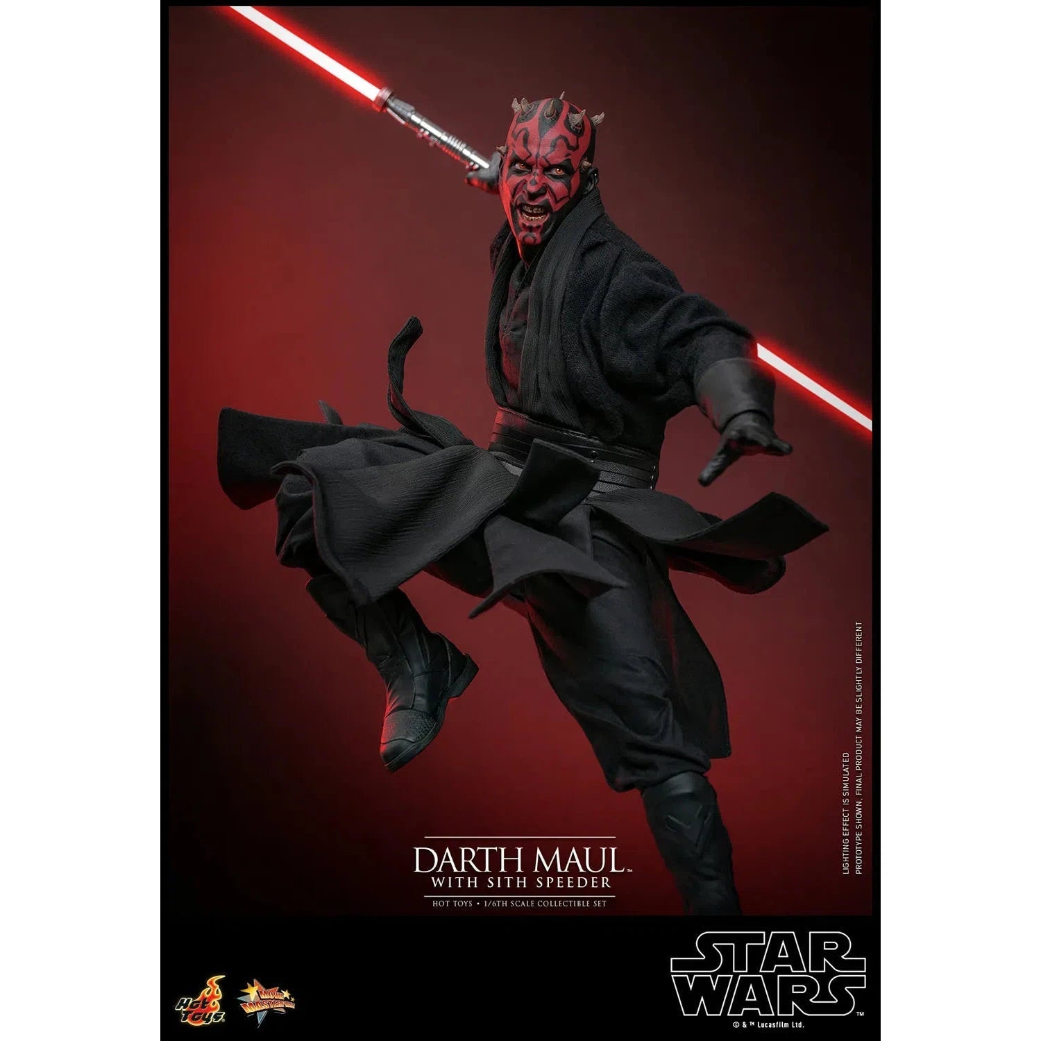 Star Wars: The Phantom Menace: Darth Maul With Sith Speeder: Sixth Scale Figure Hot Toys