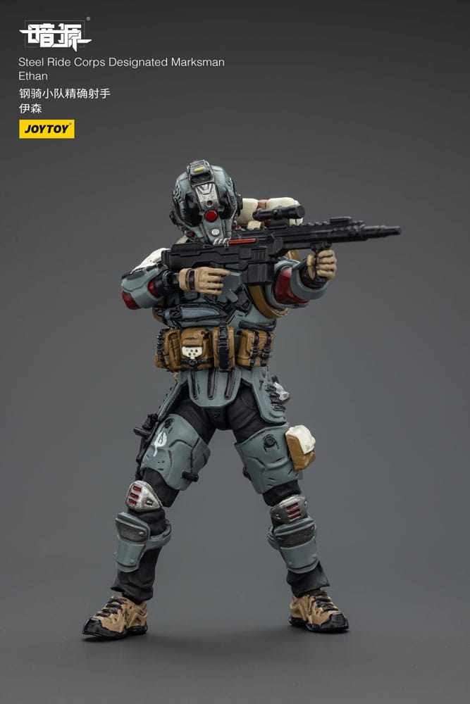 Steel Ride Corps Dark Source Action Figur Designated Marksman Ethan - Joy Toy Action Figure
