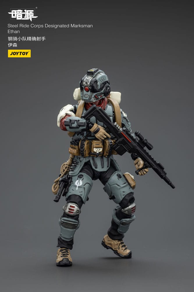 Steel Ride Corps Dark Source Action Figur Designated Marksman Ethan - Joy Toy Action Figure
