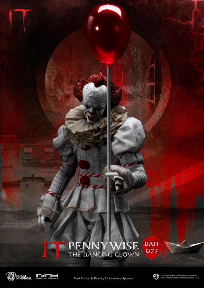 Stephen Kings It Dynamic 8ction Heroes Action Figure 1/9 Pennywise 21 cm - Beast Kingdom Toys Action figures