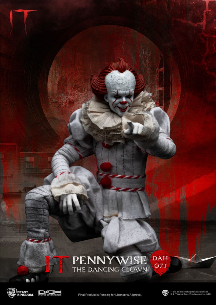 Stephen Kings It Dynamic 8ction Heroes Action Figure 1/9 Pennywise 21 cm - Beast Kingdom Toys Action figures