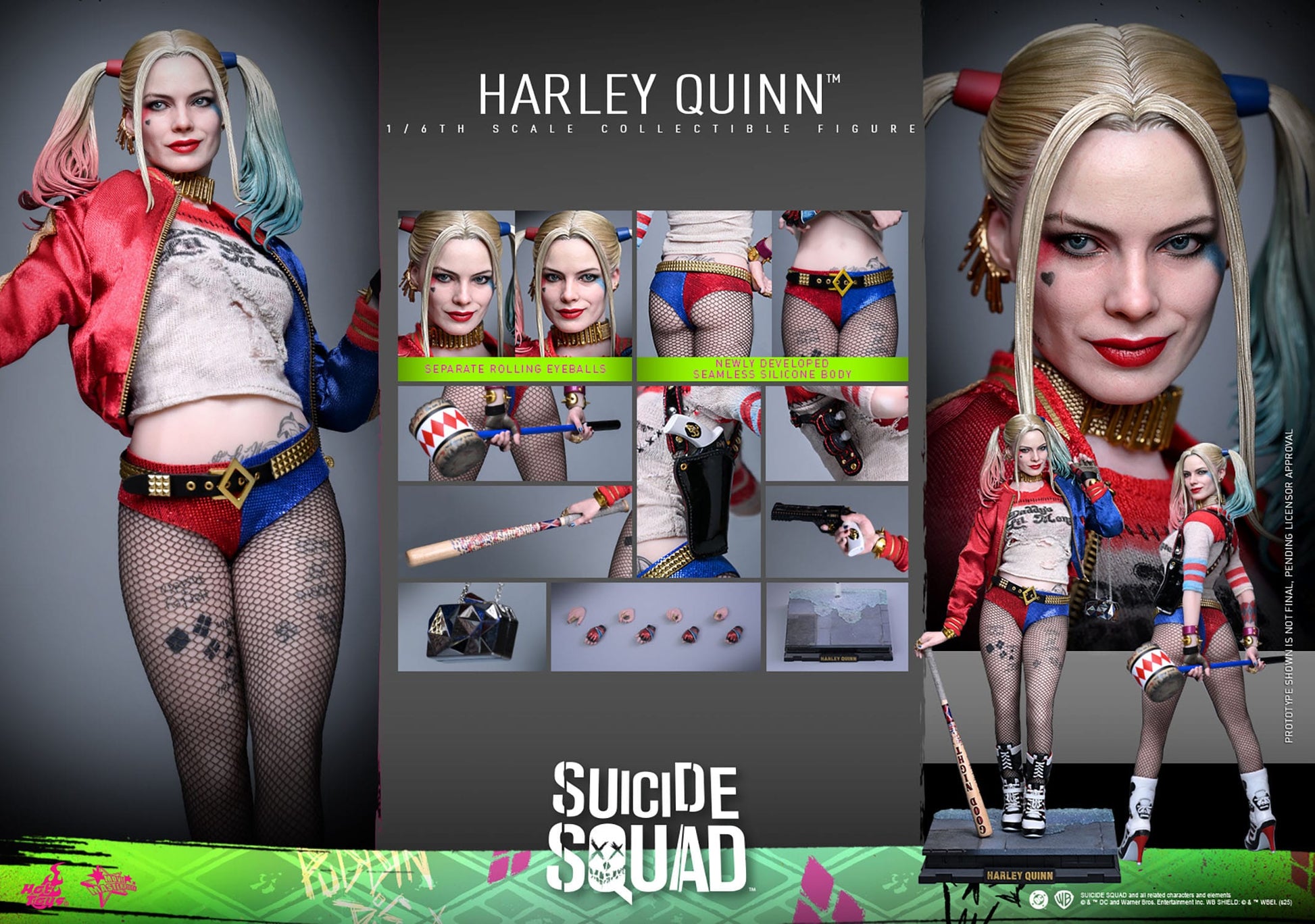 Suicide Squad (2016): Harley Quinn: 1/6th - Hot Toys Action Figures