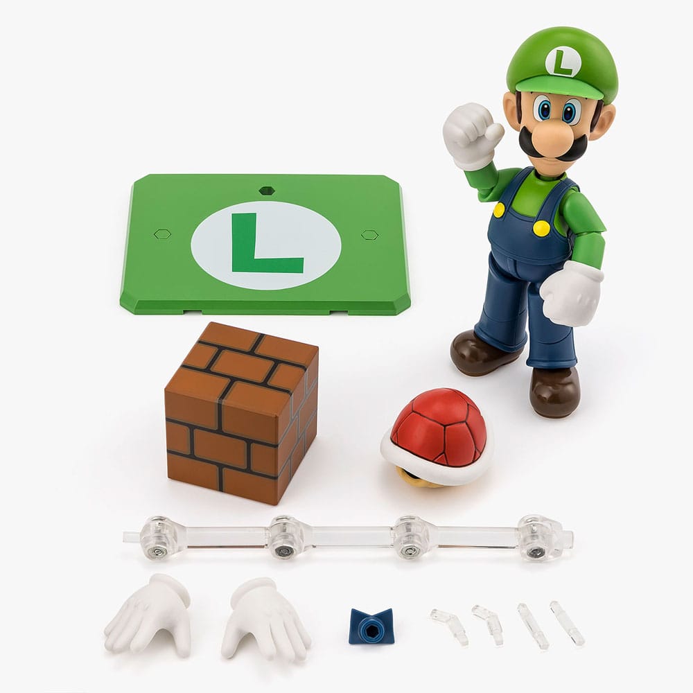 Super Mario S.H. Figuarts Action Figure Luigi 11 cm - Bandai Tamashii Nations Action Figures