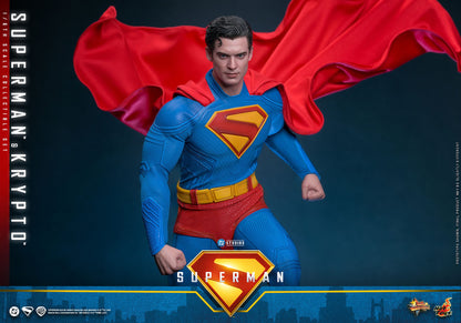 Superman (2025): Superman & Krypto: 1/6th - Hot Toys Action Figures