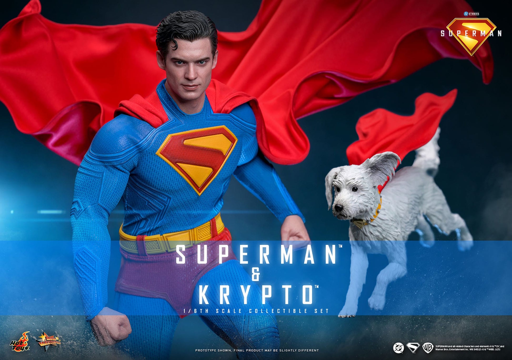Superman (2025): Superman & Krypto: 1/6th Scale Action Figure: Hot Toys by Hot Toys – Action Figure, [scale], UK stockist Planet Action Figures