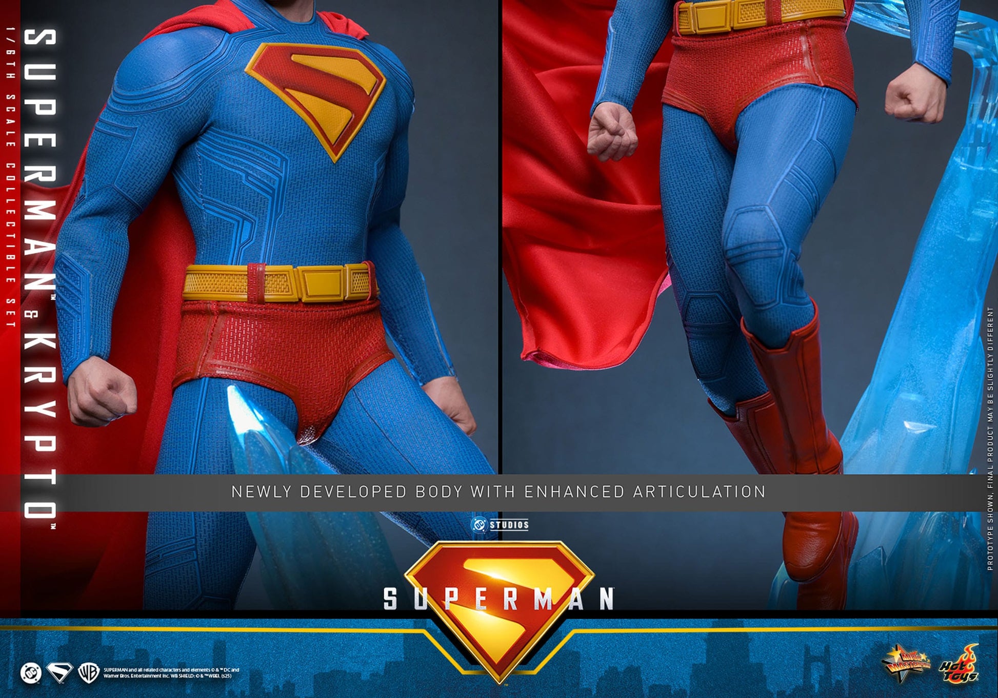 Superman (2025): Superman & Krypto: 1/6th Scale Action Figure: Hot Toys by Hot Toys – Action Figure, [scale], UK stockist Planet Action Figures