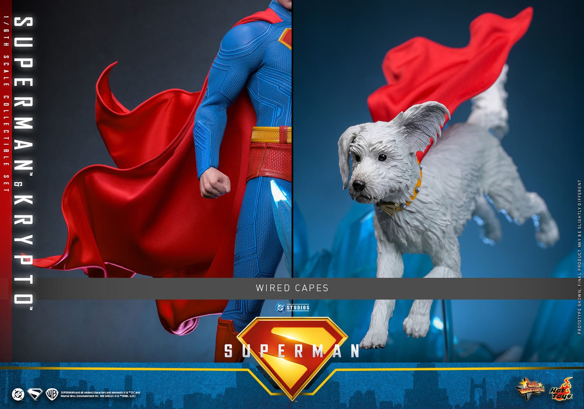 Superman (2025): Superman & Krypto: 1/6th Scale Action Figure: Hot Toys by Hot Toys – Action Figure, [scale], UK stockist Planet Action Figures