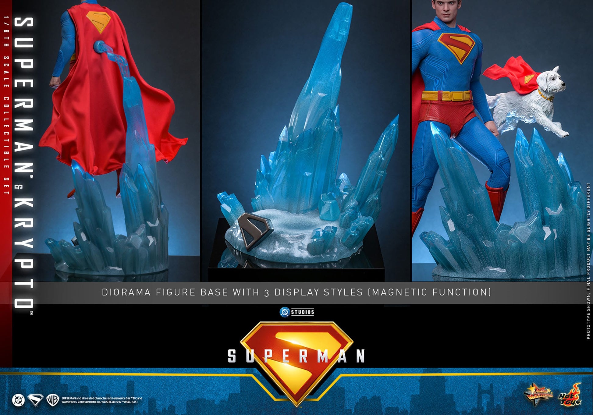 Superman (2025): Superman & Krypto: 1/6th Scale Action Figure: Hot Toys by Hot Toys – Action Figure, [scale], UK stockist Planet Action Figures