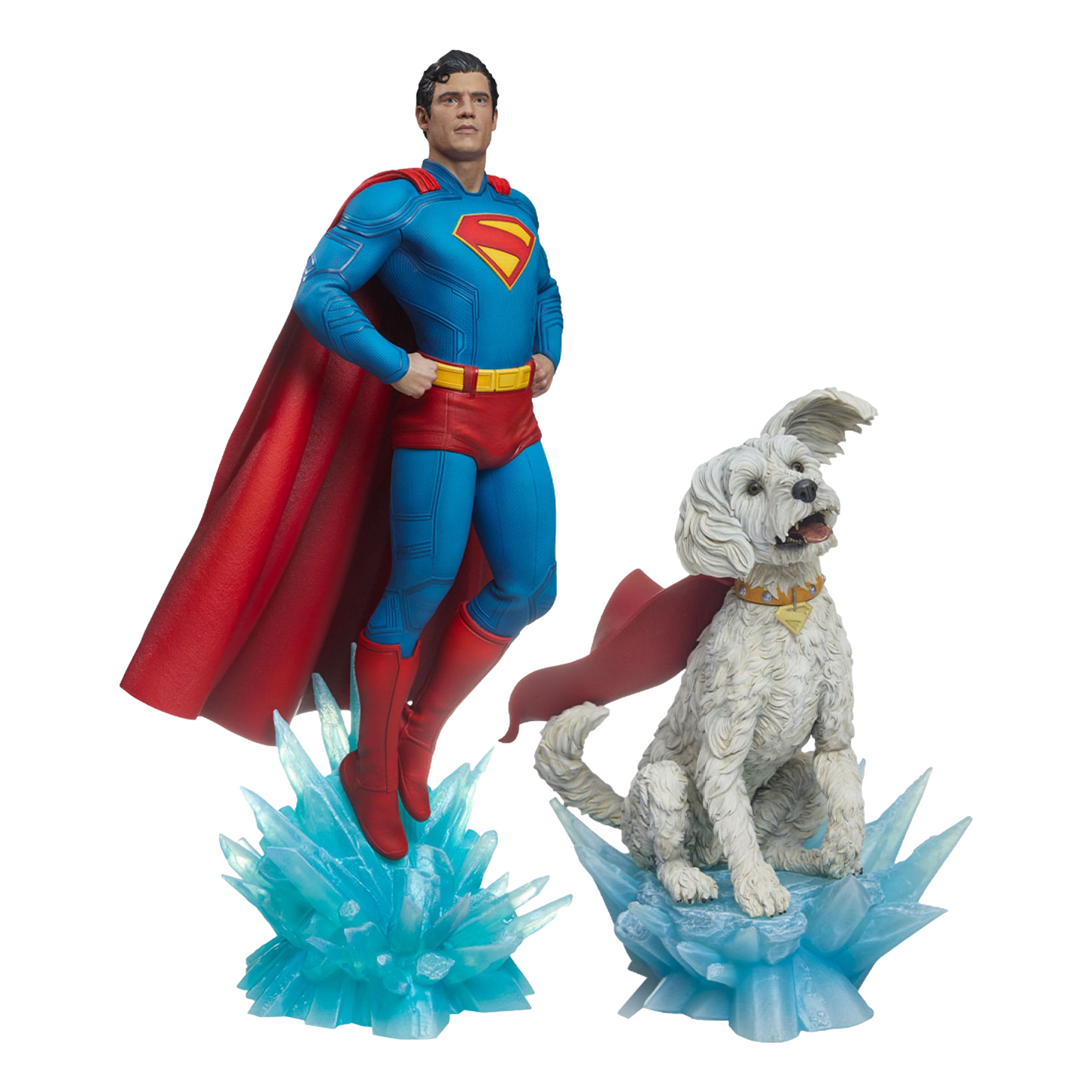 Superman (2025): Superman & Krypto: Premium Format Statue - Sideshow Collectibles Statue