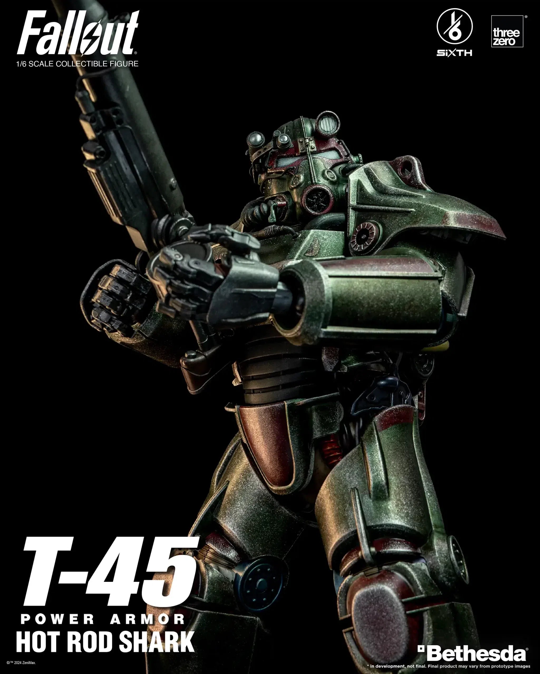 T-45: Hot Rod Shark Power Armor: Fallout: 1/6 Scale Figure ThreeZero