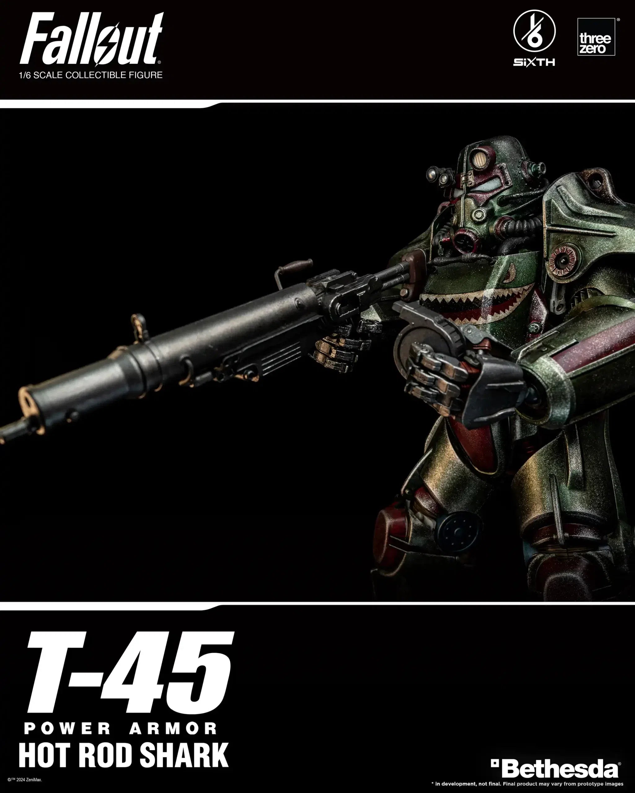 T-45: Hot Rod Shark Power Armor: Fallout: 1/6 Scale Figure ThreeZero