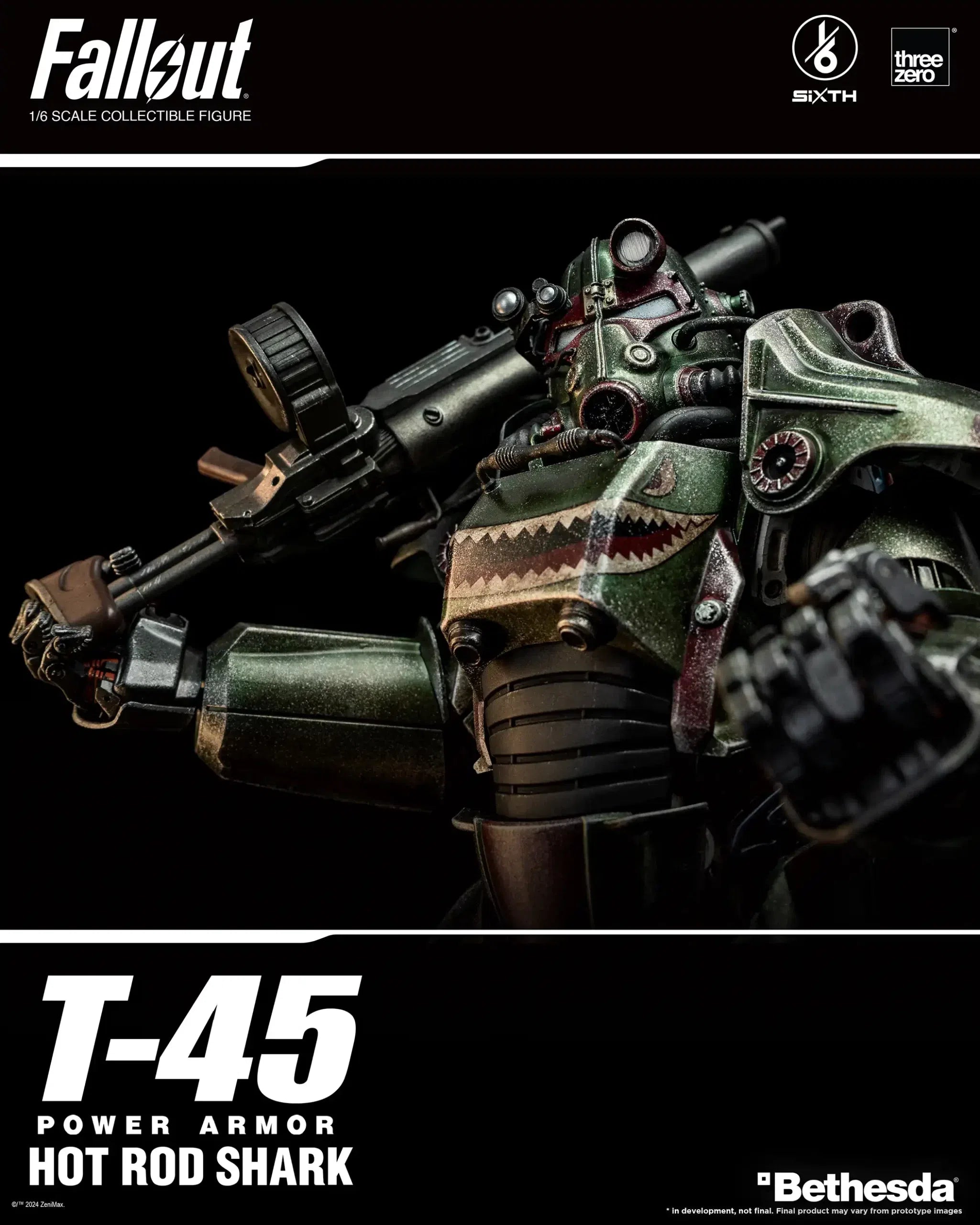 T-45: Hot Rod Shark Power Armor: Fallout: 1/6 Scale Figure ThreeZero