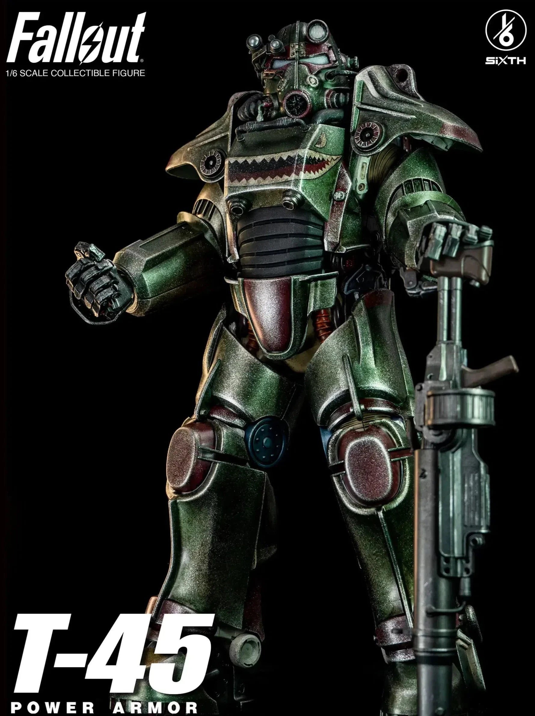 T-45: Hot Rod Shark Power Armor: Fallout: 1/6 Scale Figure ThreeZero