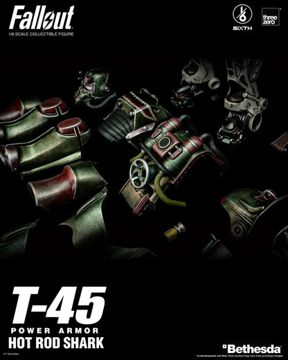 T-45: Hot Rod Shark Power Armor: Fallout: 1/6 Scale Figure - ThreeZero Action Figure