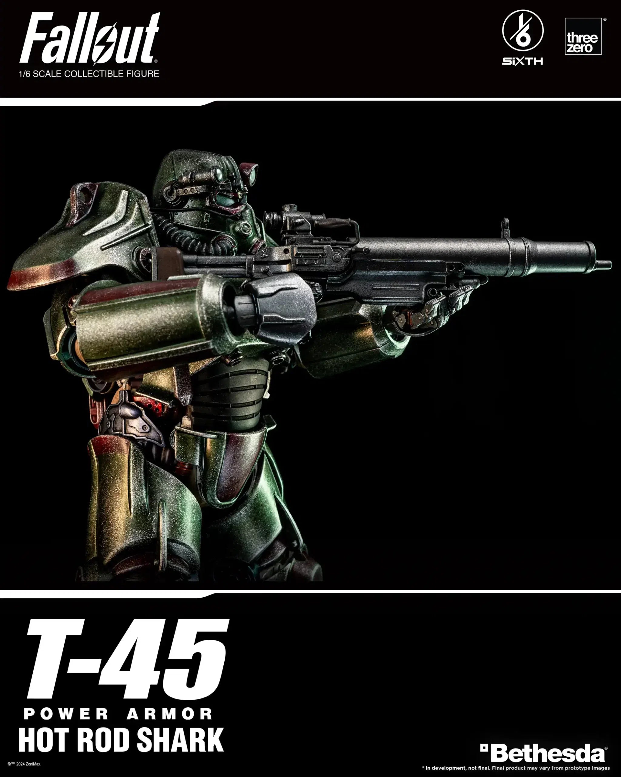 T-45: Hot Rod Shark Power Armor: Fallout: 1/6 Scale Figure ThreeZero