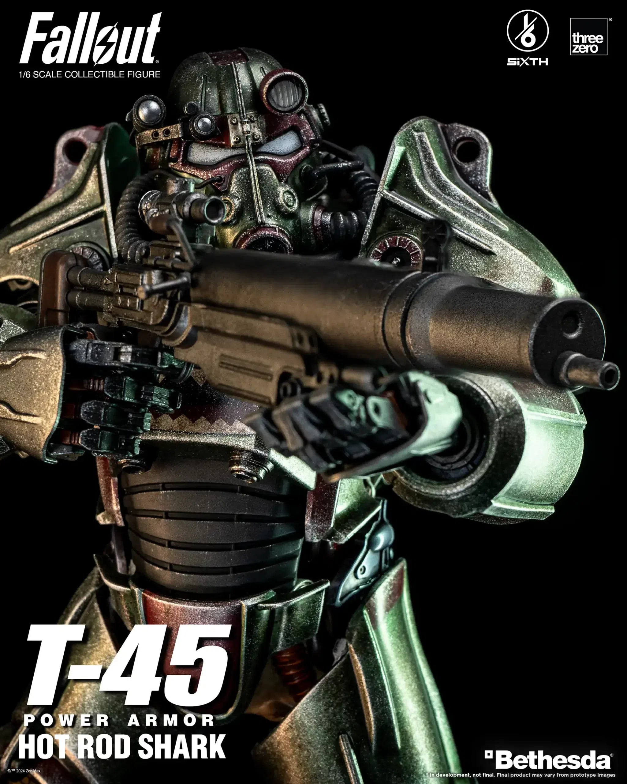 T-45: Hot Rod Shark Power Armor: Fallout: 1/6 Scale Figure ThreeZero