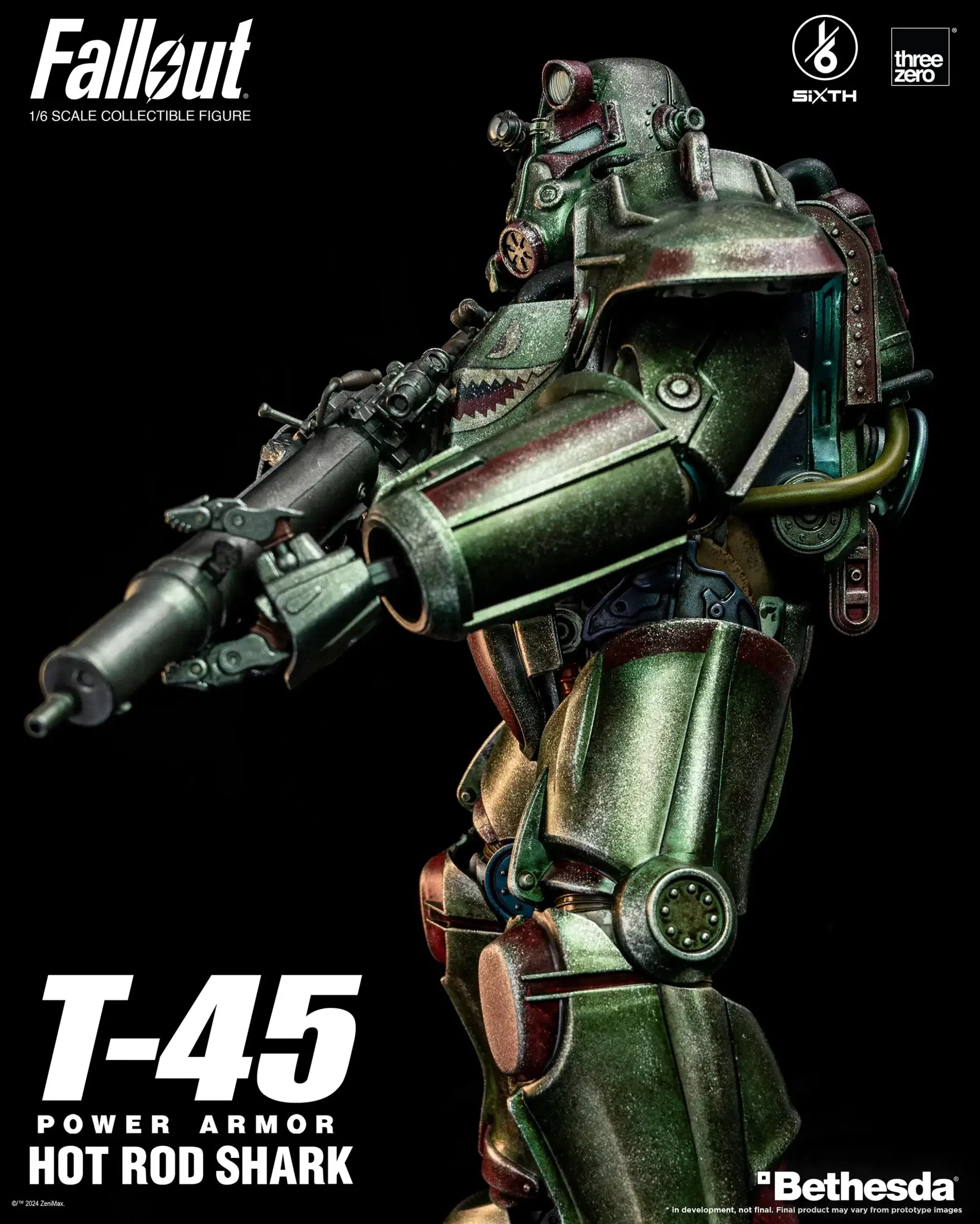 T-45: Hot Rod Shark Power Armor: Fallout: 1/6 Scale Figure ThreeZero