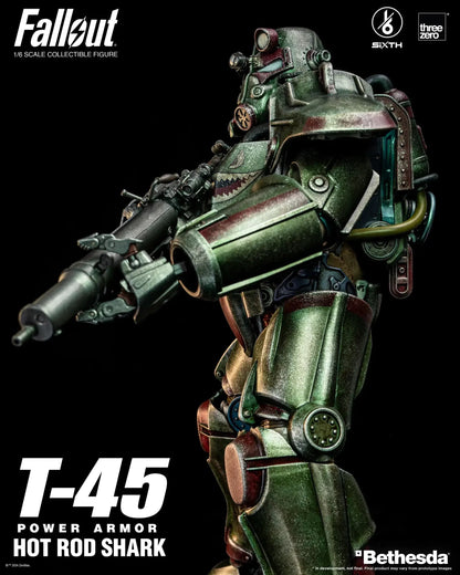 T-45: Hot Rod Shark Power Armor: Fallout: 1/6 Scale Figure - ThreeZero Action Figure