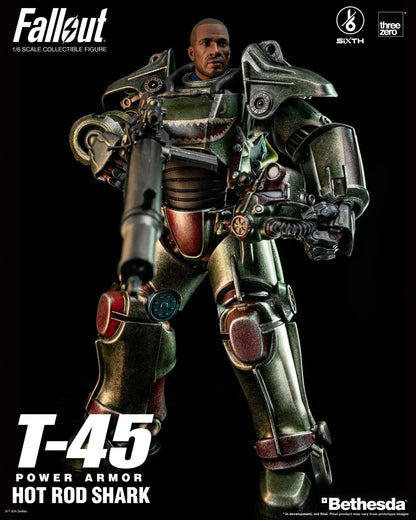 T-45: Hot Rod Shark Power Armor: Fallout: 1/6 Scale Figure - ThreeZero Action Figure