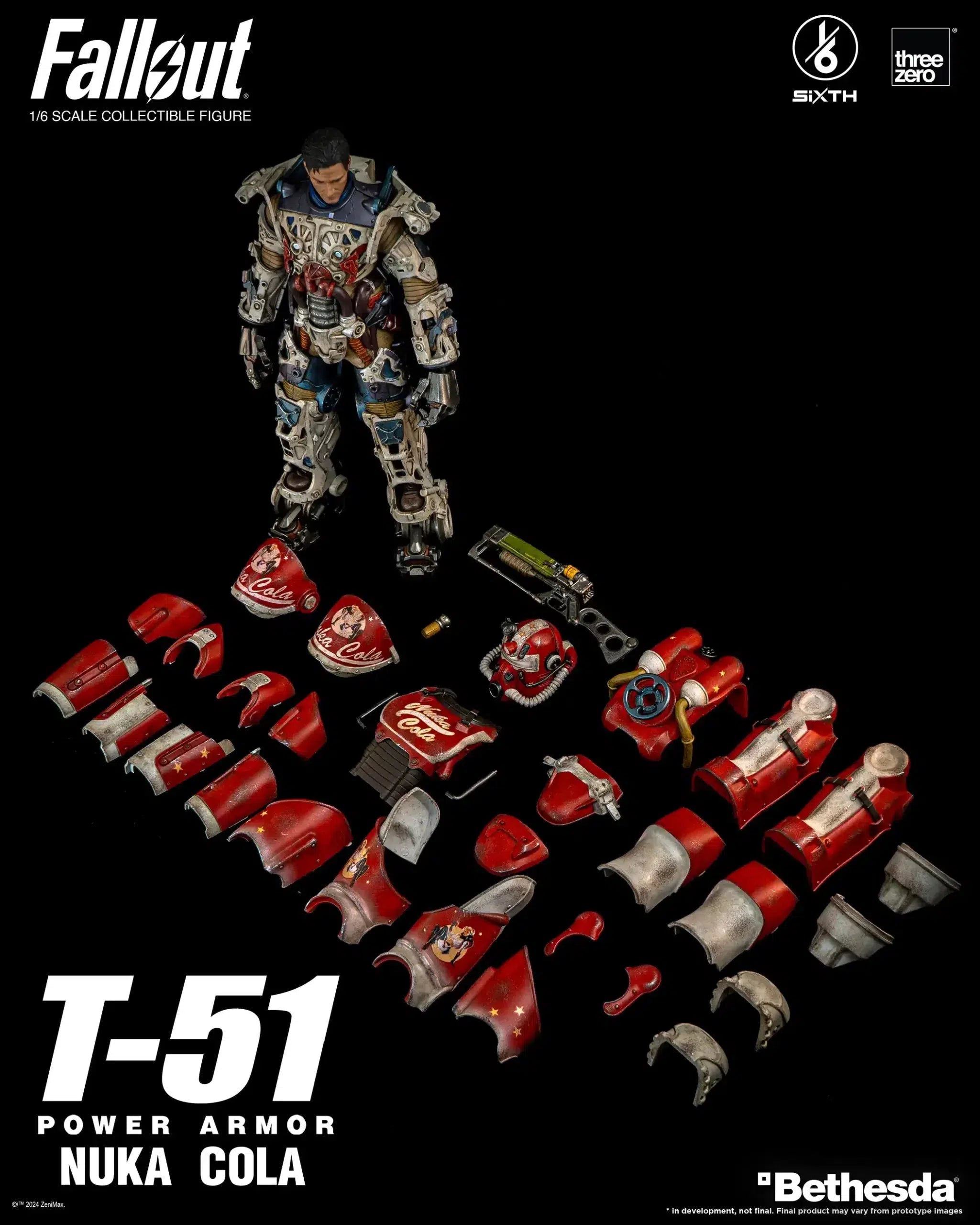 T-51: Nuka Cola Power Armor: Fallout: 1/6 Scale Figure ThreeZero