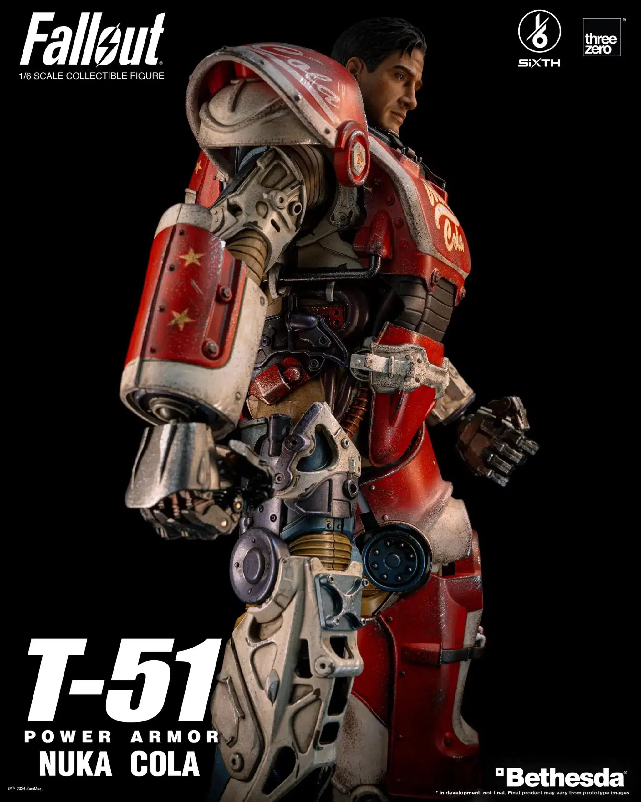 T-51: Nuka Cola Power Armor: Fallout: 1/6 Scale Figure ThreeZero