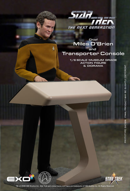 Star Trek: The Next Generation Chief Miles O'Brien & Transporter Console 1/6 Scale Action Figure and Diorama Set - EXO-6 Action Figures