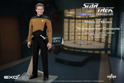 Star Trek: The Next Generation Chief Miles O'Brien & Transporter Console 1/6 Scale Action Figure and Diorama Set - EXO-6 Action Figures