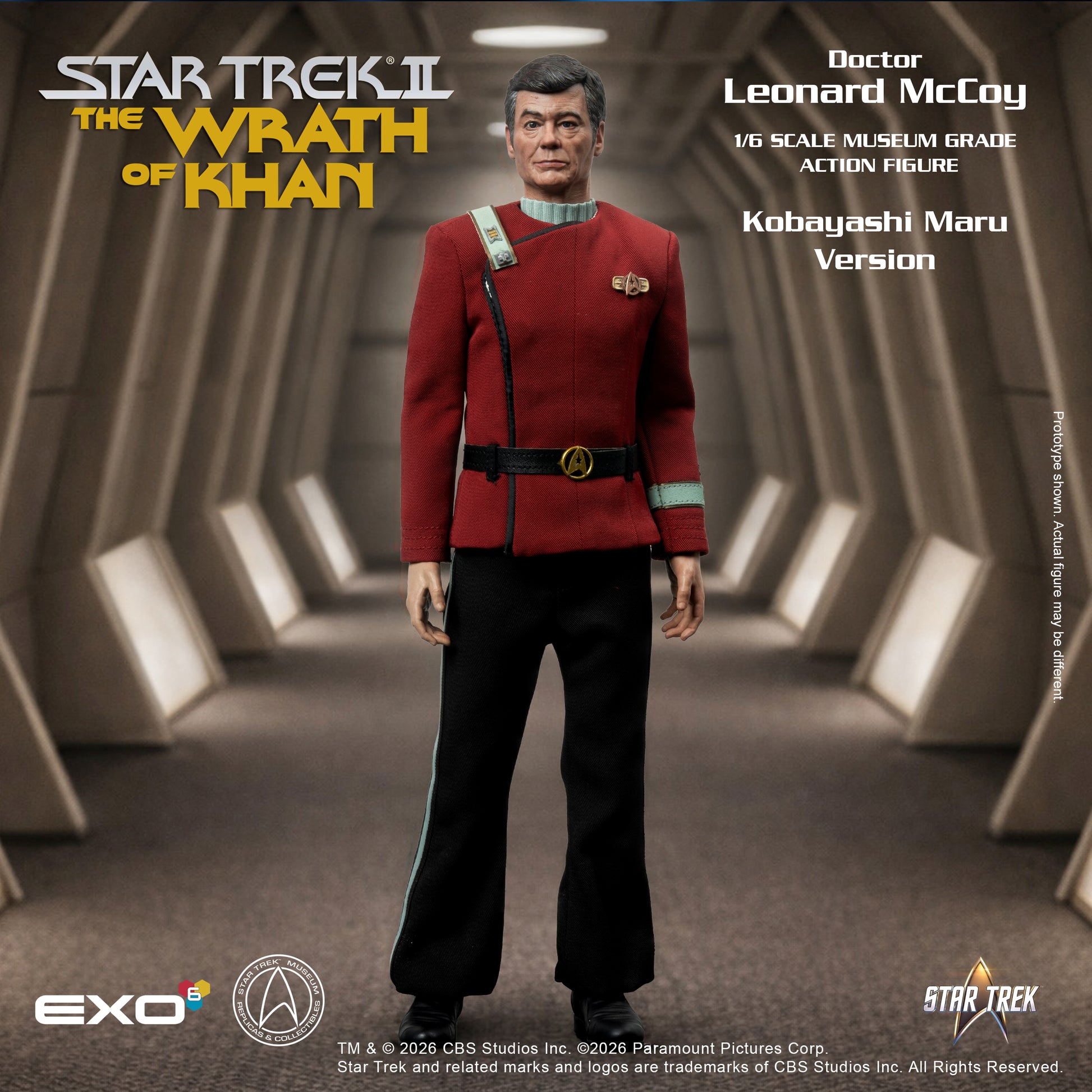 Star Trek: The Wrath of Khan: Dr. Leonard McCoy (Kobayashi Maru Ver.): 1/6 Scale Action Figure - EXO-6 Action Figures