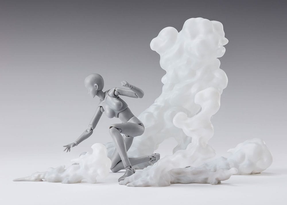 Tamashii Effect Action Figure Accessory Smoke White Version for S.H.Figuarts - Bandai Tamashii Nations Action figures: accessories