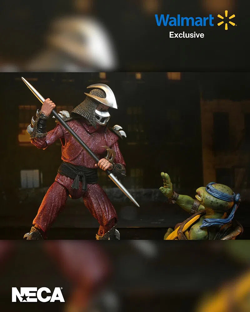 Teenage Mutant Ninja Turtles: 1990 Movie: Rooftop Battle: Shredder vs Leo: 7" Action Figure Set by Neca – Action Figure, [scale], UK stockist Planet Action Figures