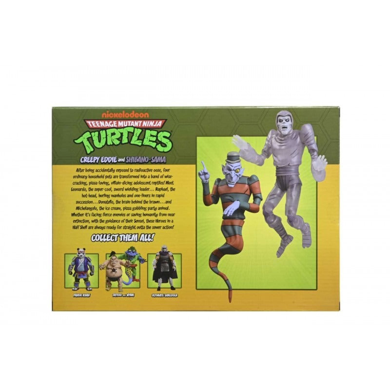 Teenage Mutant Ninja Turtles: Animated: Creepy Eddie & Shibano-Sama: 7" Action Figure 2 Pack by Neca – Action Figure, [scale], UK stockist Planet Action Figures