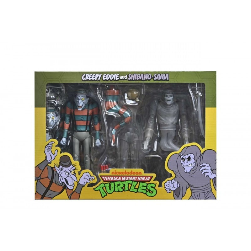Teenage Mutant Ninja Turtles: Animated: Creepy Eddie & Shibano-Sama: 7" Action Figure 2 Pack by Neca – Action Figure, [scale], UK stockist Planet Action Figures