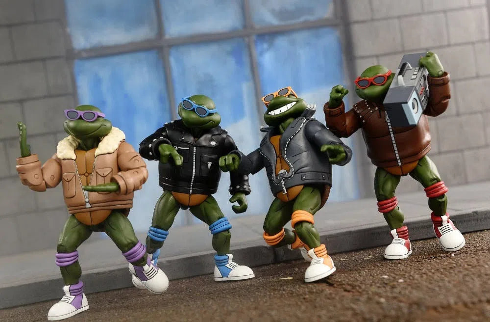 Teenage Mutant Ninja Turtles: Cartoon: Punk Turtles: 7 Inch Action Figures: 4 Pack Neca