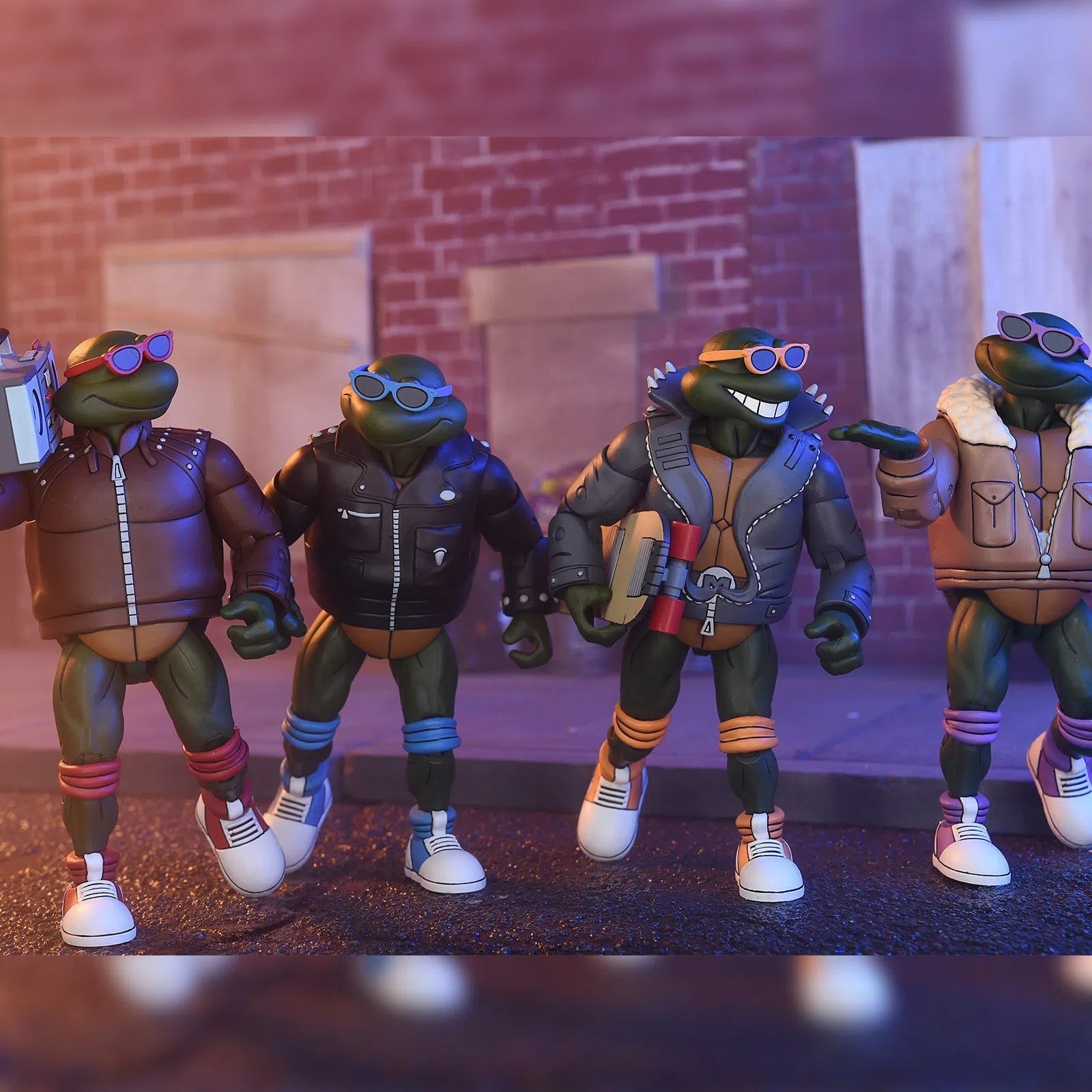 Teenage Mutant Ninja Turtles: Cartoon: Punk Turtles: 7 Inch Action Figures: 4 Pack Neca