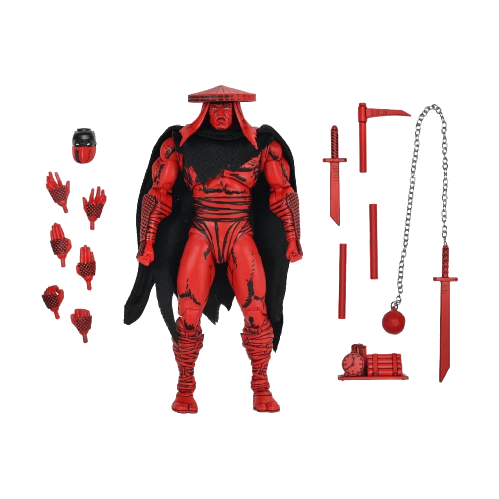 Teenage Mutant Ninja Turtles: Foot Elite Assassin (Red & Black Variant) (Mirage Comics): 7" Action Figure Neca