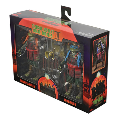 Teenage Mutant Ninja Turtles III: 1993 Movie: Leonardo & Michelangelo: 7" Action Figure 2 Pack (Copy - Neca Action Figure