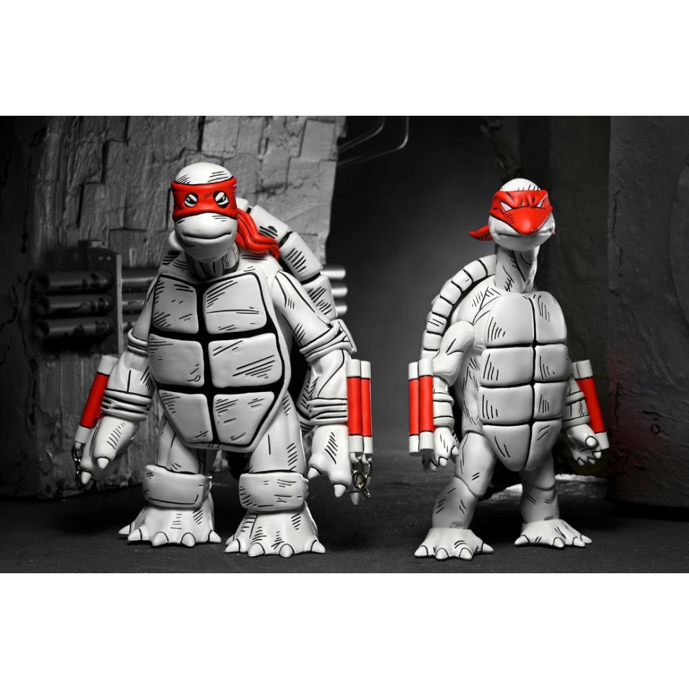 Teenage Mutant Ninja Turtles: (Mirage Comics): First Turtles: (Black & White): Two-Pack: 7" Action Figure Neca