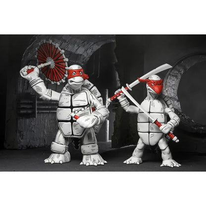 Teenage Mutant Ninja Turtles: (Mirage Comics): First Turtles: (Black & White): Two-Pack: 7" Action Figure - Neca Action Figure